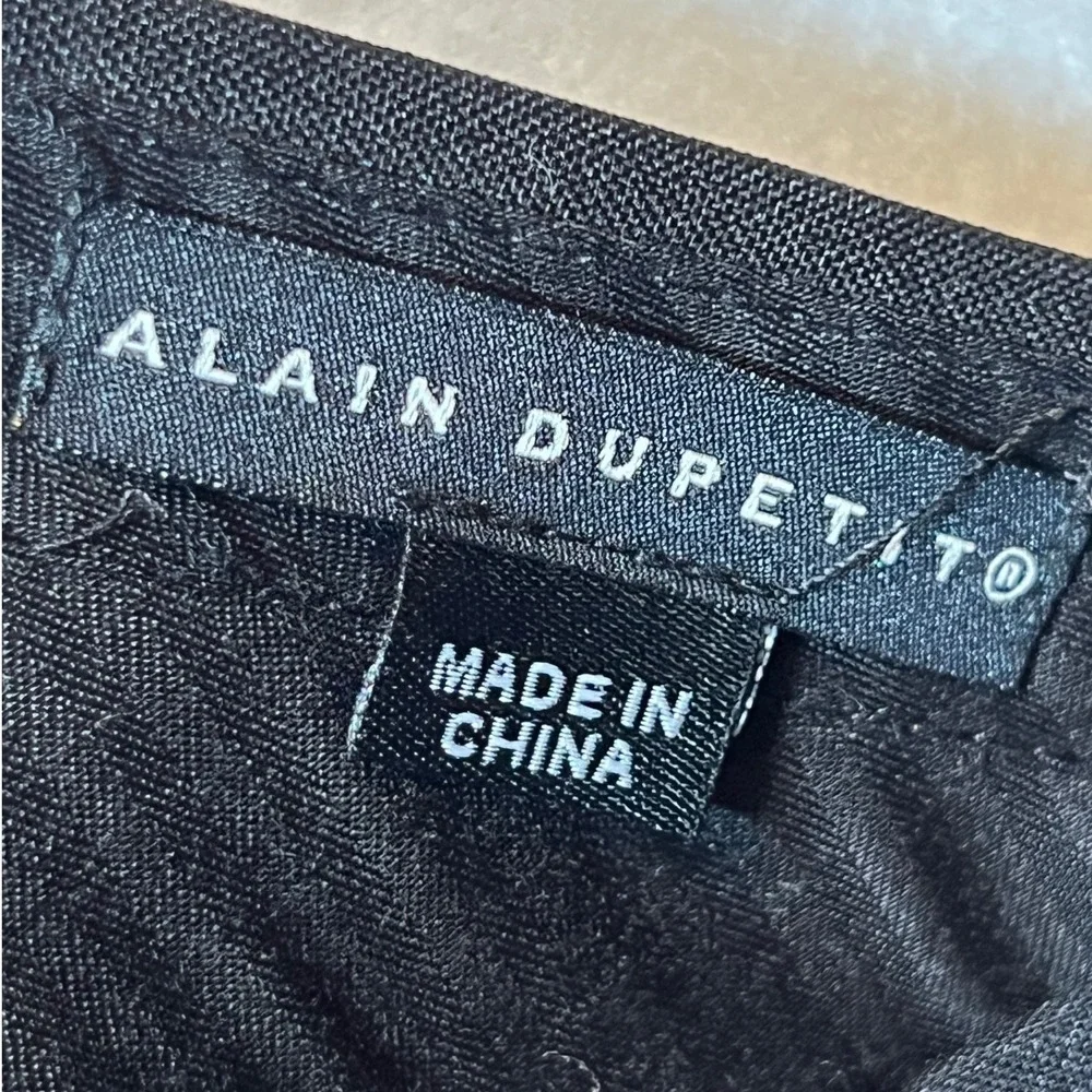 Alain Dupetit Black Suit Pants Mens 42R/36W Dress Slacks‎ Trousers - Picture 5 of 13